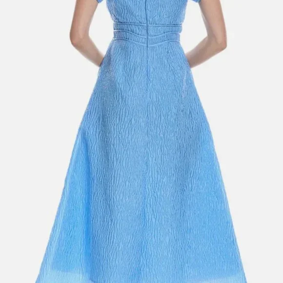 NWT Rachel Gilbert Blue Sophy Dress, US 2 - Picture 2 of 7